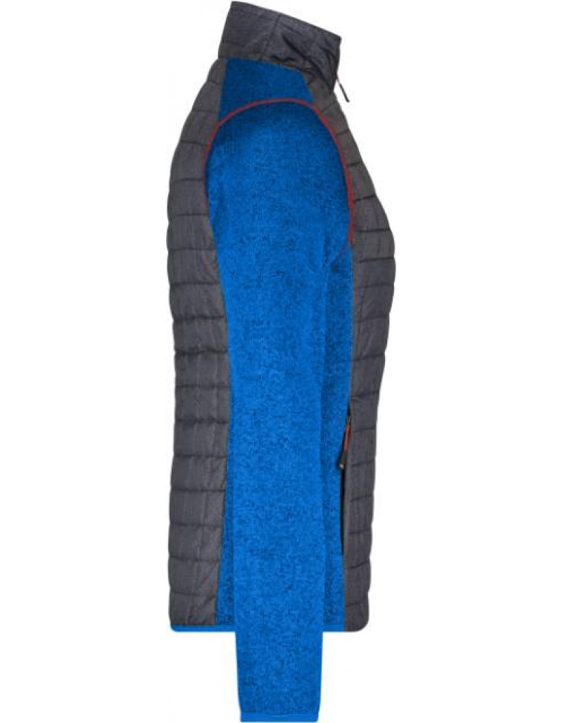 Jachetă hibridă tricotată pentru femei, fără glugă